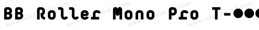 BB Roller Mono Pro T字体转换